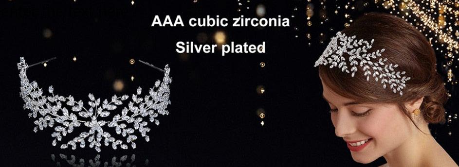 Fashion Wedding Tiaras Bride Crown With Zircon