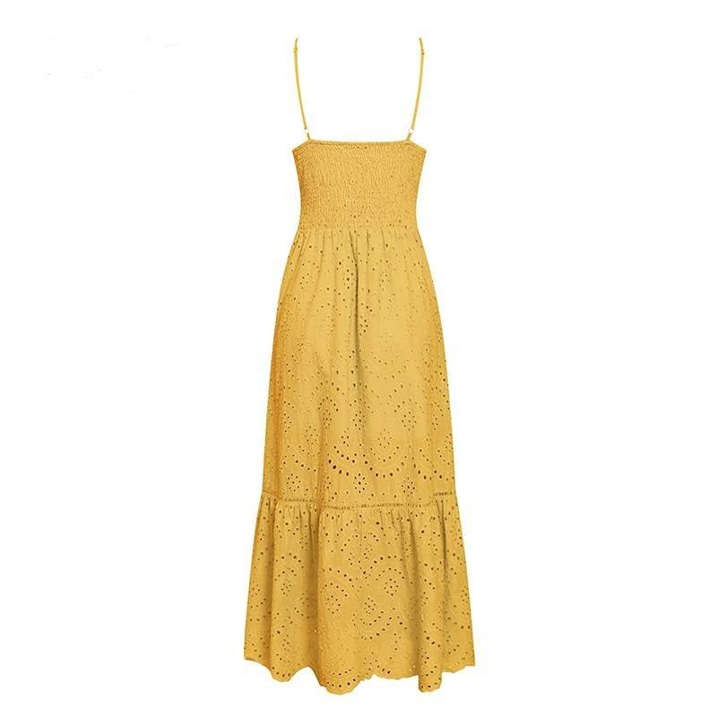 Summer Ruffle Cotton Beach Dress