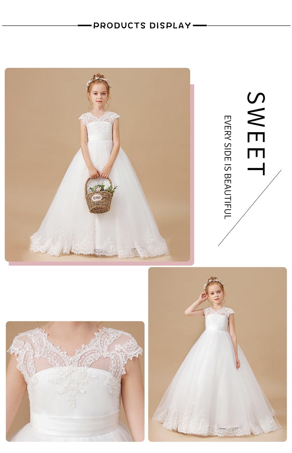 Girls Sleeveless Princess Party Dresses