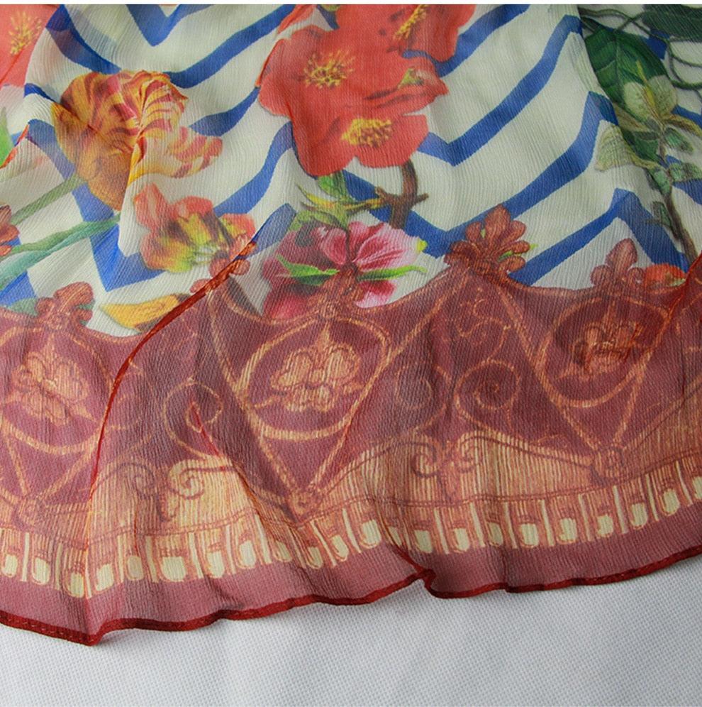 Luxury Silk Long Scarf