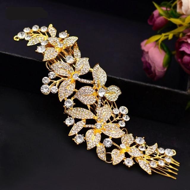 Sparkling Bridal Headband – Alloy & Rhinestone Design
