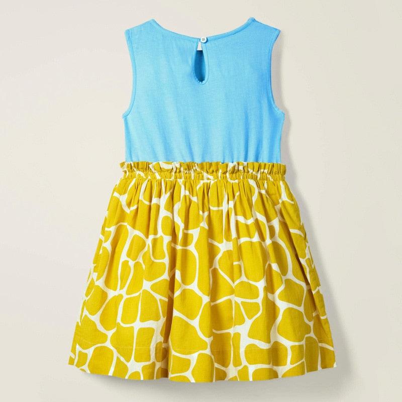 Animal Print Casual Cotton Vestidos Dress for 2-7 Years