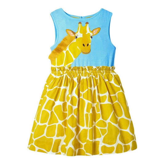 Animal Print Casual Cotton Vestidos Dress for 2-7 Years - HER SHOP®