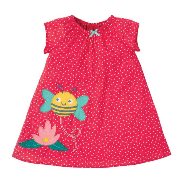 Animal Print Casual Cotton Vestidos Dress for 2-7 Years