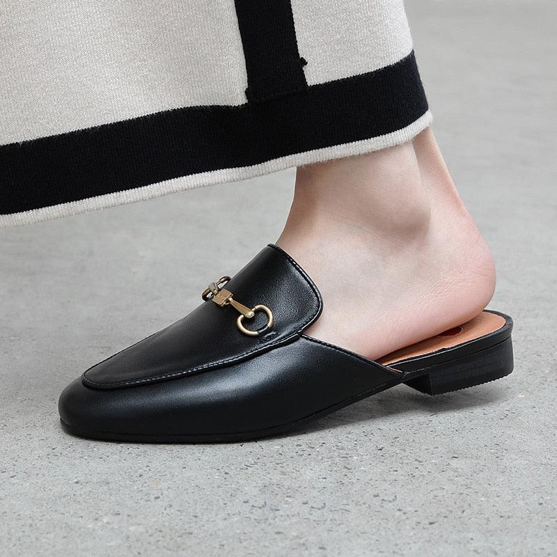 Brand Genuine Leather Slipper