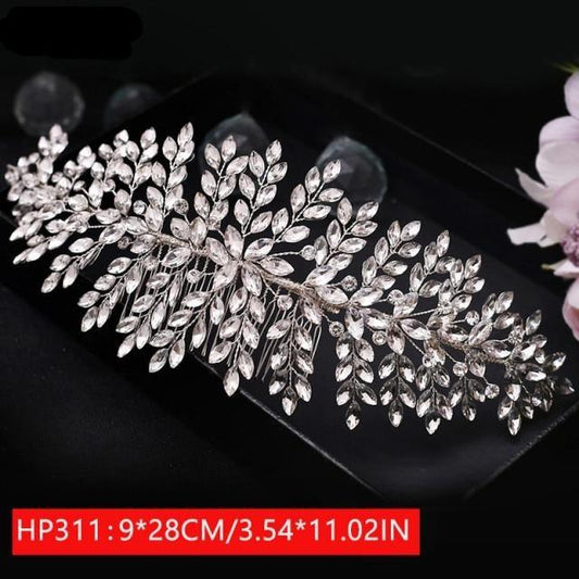 Luxury Rhinestone Bridal Headband Comb - HER SHOP