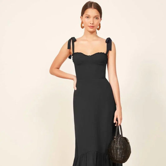 Women Elegant Spaghetti Strap Dress - HER SHOP®