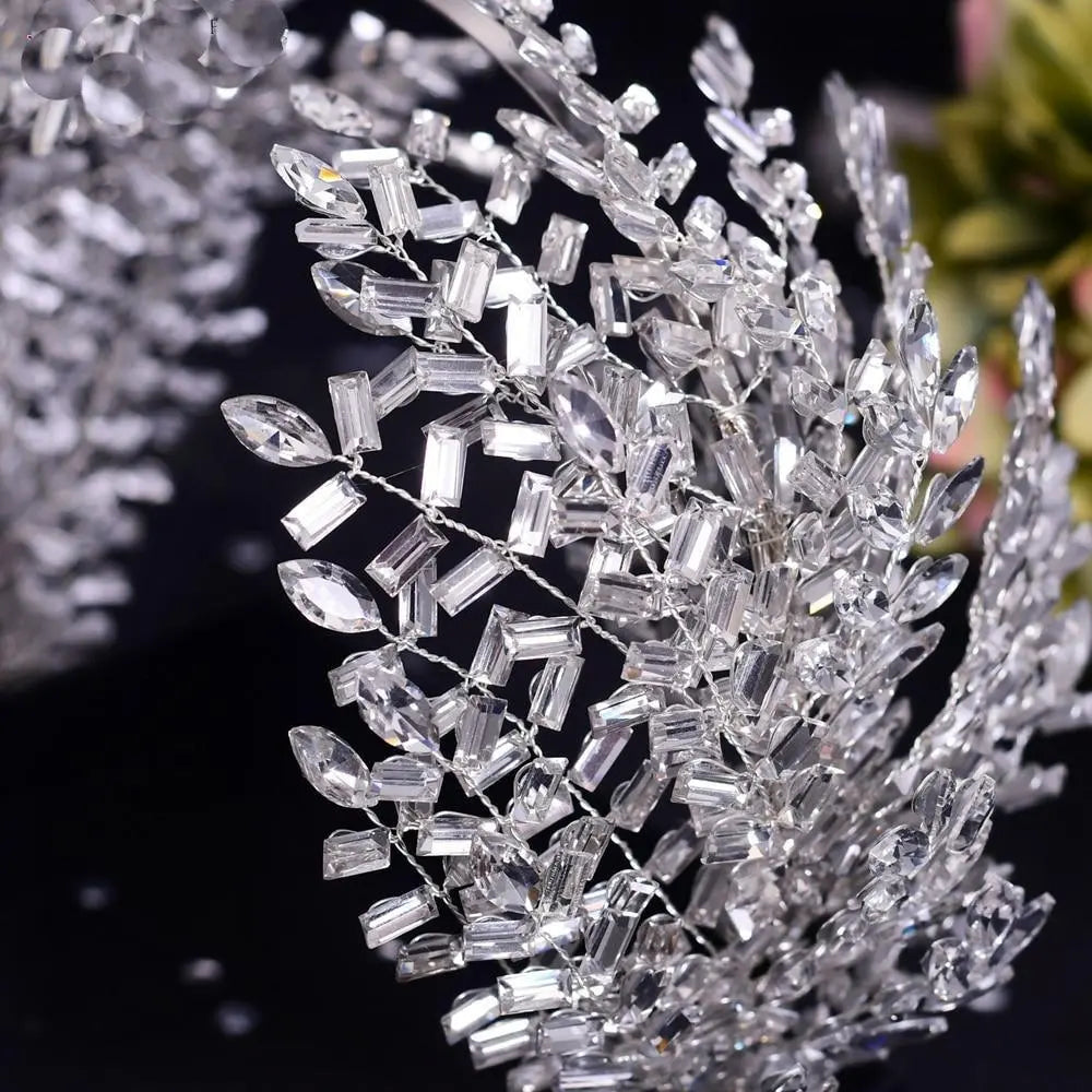 Women Rhinestone Headband / Bride Crown Hair Tiaras