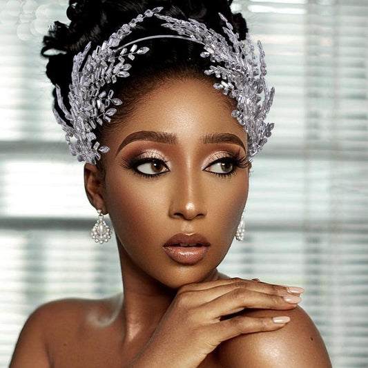 Women Rhinestone Headband / Bride Crown Hair Tiaras - HER SHOP