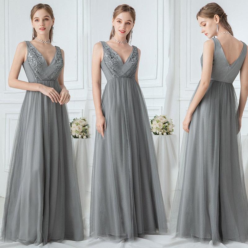 Elegant Shining Sequin Appliques A Line Bridesmaid Dresses HER SHOP Elegant Shining Sequin Appliques A Line Bridesmaid Dresses HER SHOP