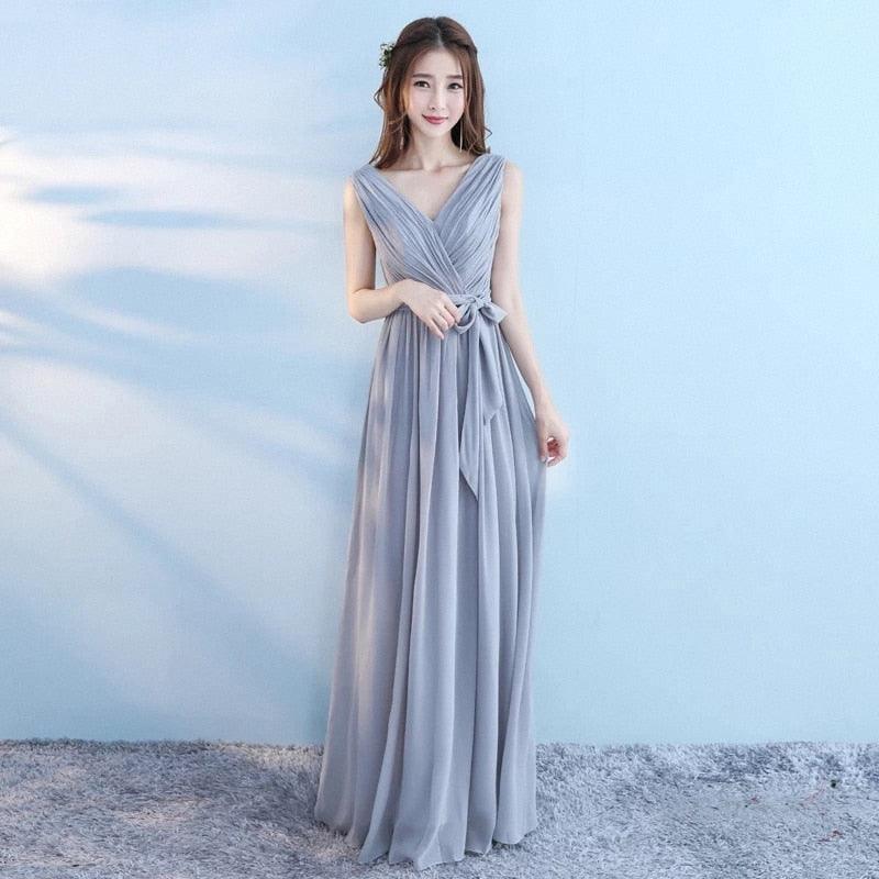 Customizable Chiffon Elegant A Line Bridesmaid Dresses