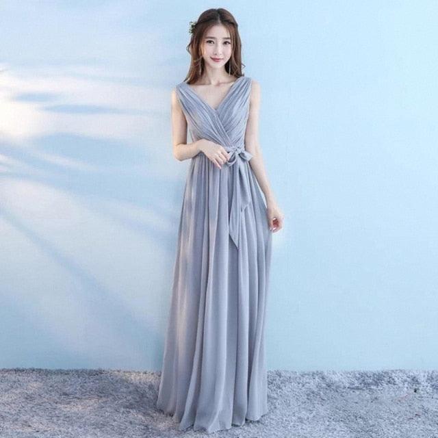 Customizable Chiffon Elegant A Line Bridesmaid Dresses