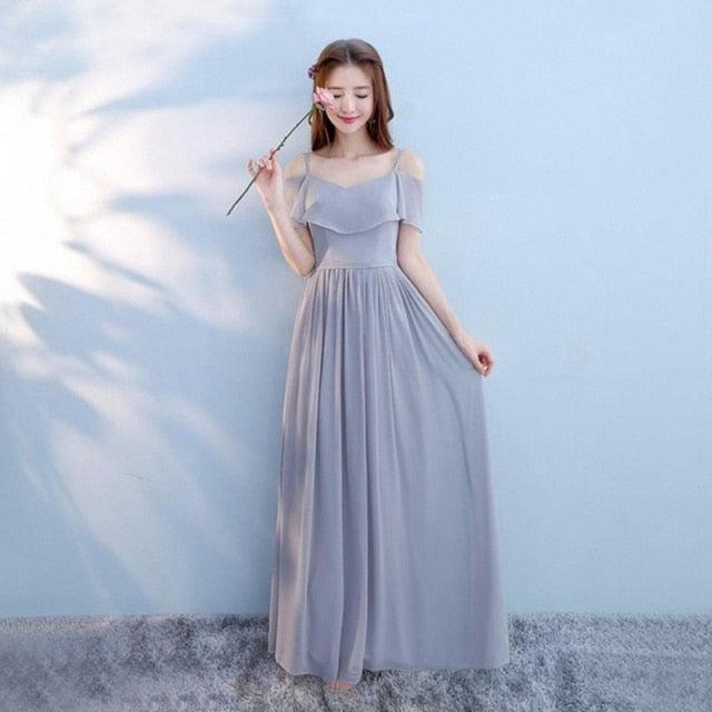 Customizable Chiffon Elegant A Line Bridesmaid Dresses