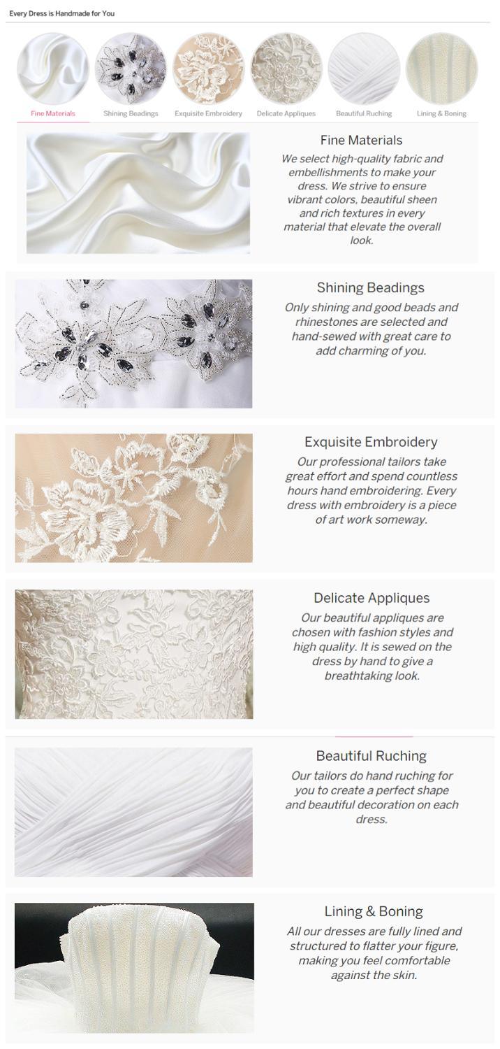 Pearl Beaded Lace Applique Tulle Bohemian A-line Wedding Dresses