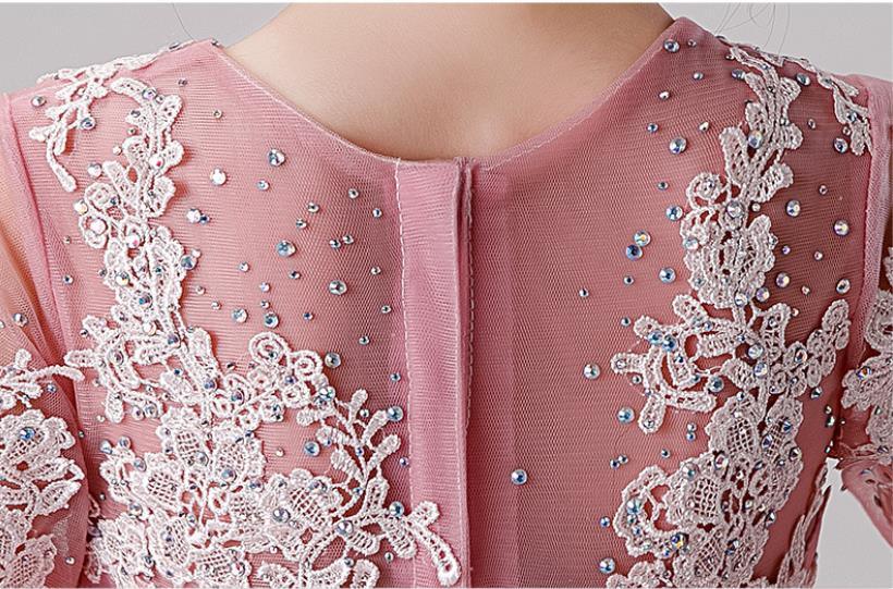 Girls Pink Tulle Ball Gowns