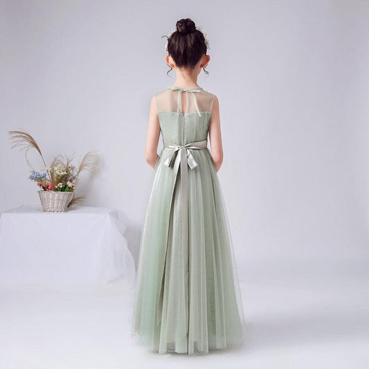 Tulle Long Flower Girl Dresses / Party Dresses - HER SHOP®