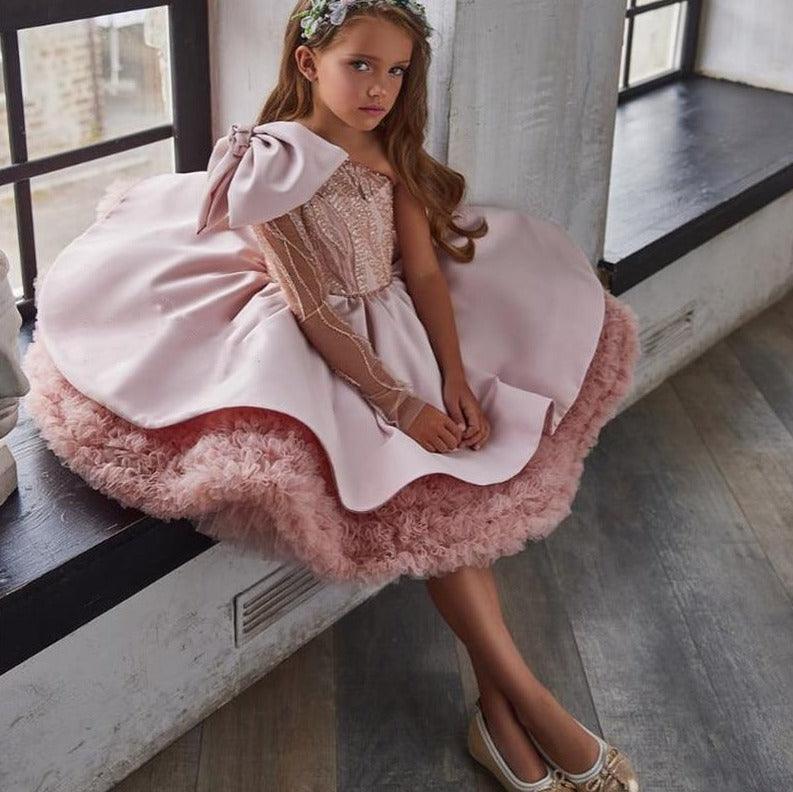 Cute Knee Length Princess Dress Pink / 2T Cute Knee Length Princess Dress Pink / 2T