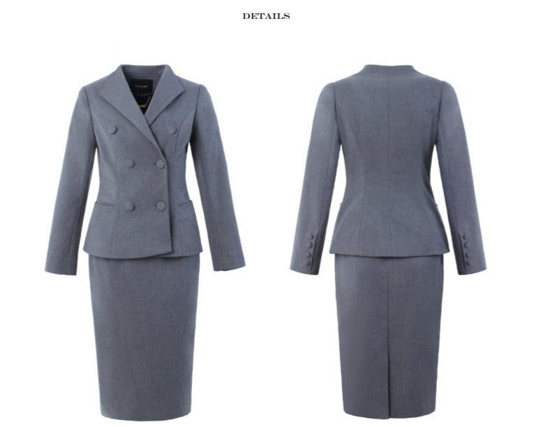 High-End Professional Female Boss Formal Dress Suit – Elegant and Sophisticated Business Attire