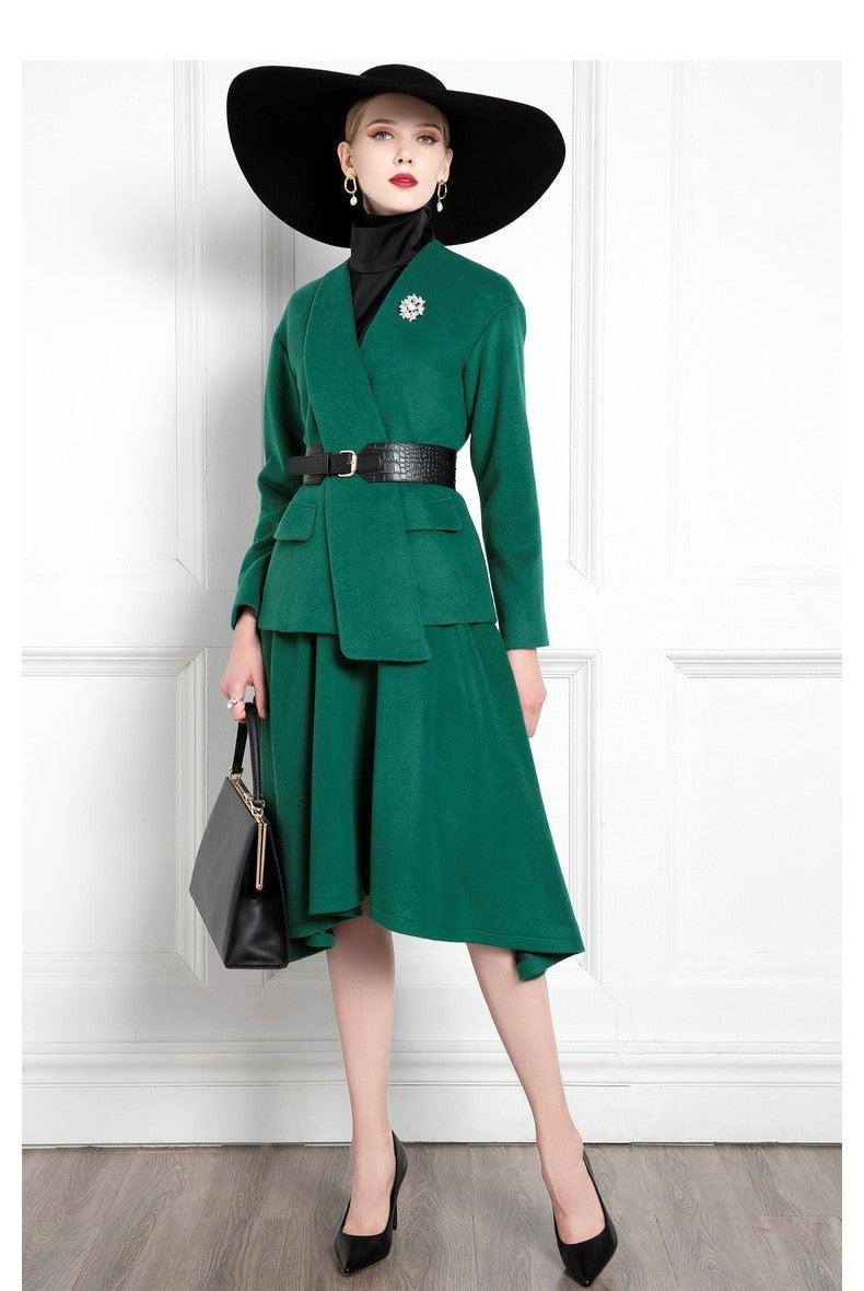 High-End Celebrity Temperament Professional Two-Piece President Suit – Elegant and Stylish Office Wear