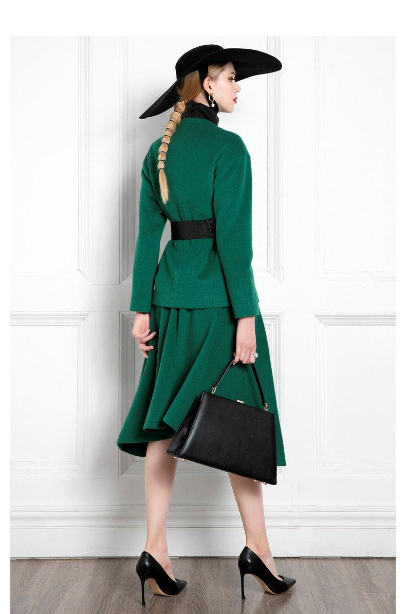 High-End Celebrity Temperament Professional Two-Piece President Suit – Elegant and Stylish Office Wear