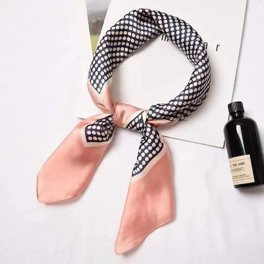 Small Fashion Print Silk Scarf - HER SHOP®