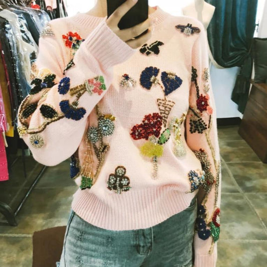 Winter Women Luxury Brand Runway Sweater - HER SHOP