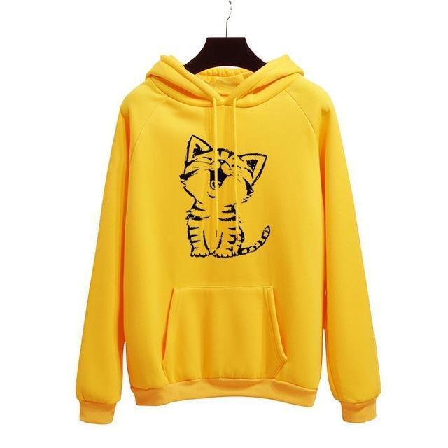 Oh Yes Letter Harajuku Winter Fleece Pullover