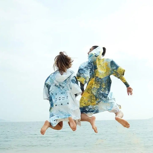 Quick Dry Sunscreen Beach Hooded Changing Robe - HER SHOP®