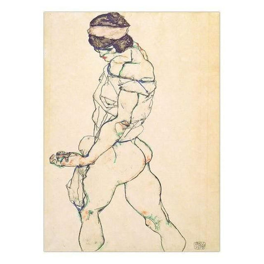 Vinsonloud Home Decoration Print Canvas Wall Art Picture Poster Paintings Oil Unframed Drawings Austrian Egon Schiele - HER SHOP