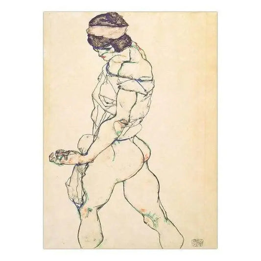 Vinsonloud Home Decoration Print Canvas Wall Art Picture Poster Paintings Oil Unframed Drawings Austrian Egon Schiele Her Shop - HER SHOP®