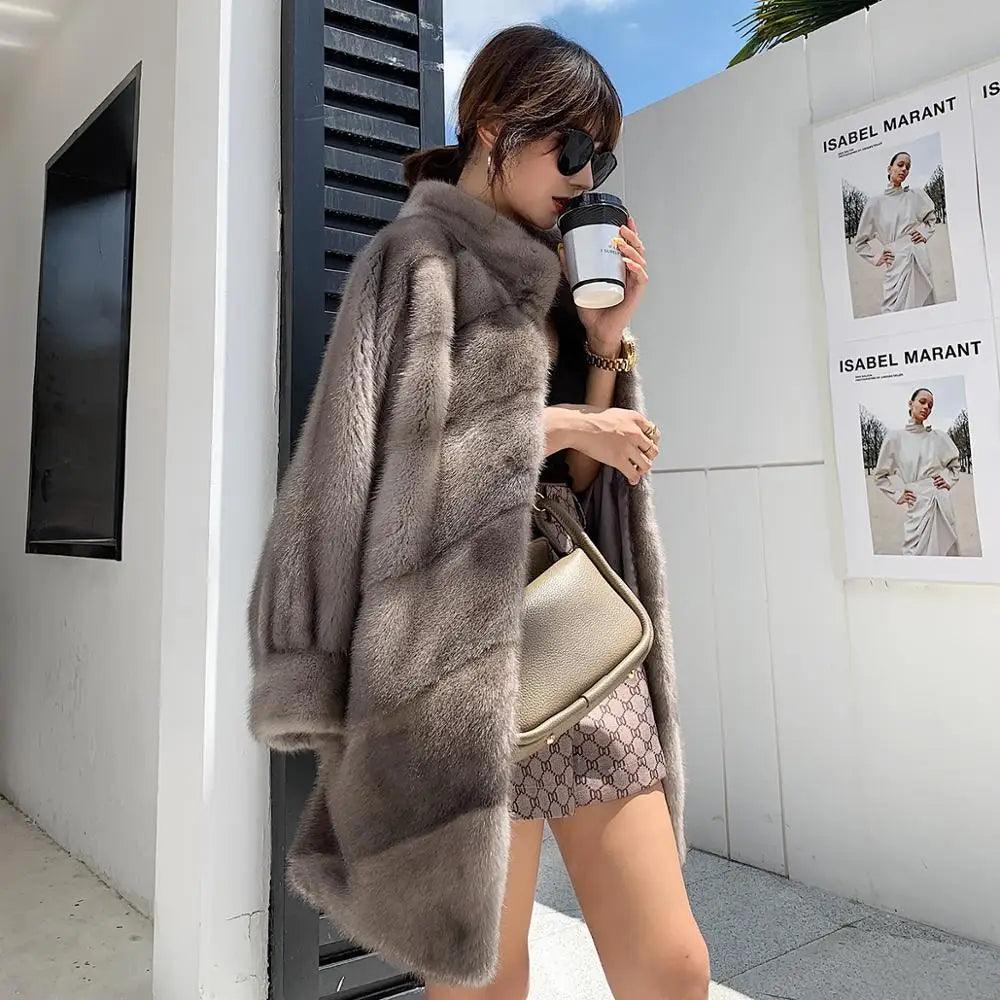2024 New Arrival: Women's High-Quality Natural Mink Fur C... - HER SHOP