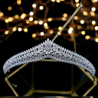 Asnora Gorgeous Crystal Princess Bridal Tiara – Elegant Wedding Hair Accessory for Brides (Coroa de Noiva)