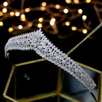 Asnora Gorgeous Crystal Princess Bridal Tiara – Elegant Wedding Hair Accessory for Brides (Coroa de Noiva)
