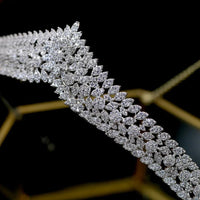 Asnora Gorgeous Crystal Princess Bridal Tiara – Elegant Wedding Hair Accessory for Brides (Coroa de Noiva)