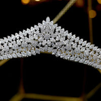 Asnora Gorgeous Crystal Princess Bridal Tiara – Elegant Wedding Hair Accessory for Brides (Coroa de Noiva)