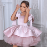 knee length princess dress Flower Girl Princess Dress Knee Length Toddler 1st Birthday J414B   DreamyVow