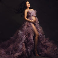 Capture the beauty of pregnancy with this luxurious, floor-length maternity gown. Crafted from soft, high-quality polyester, this gown offers both comfort and style for expectant mothers looking to create unforgettable memories during maternity photoshoots.