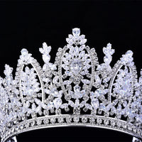 Classic Princess Crown – Elegant Wedding Bridal Tiara for Women, Zircon Hair Jewelry Corona Princesa