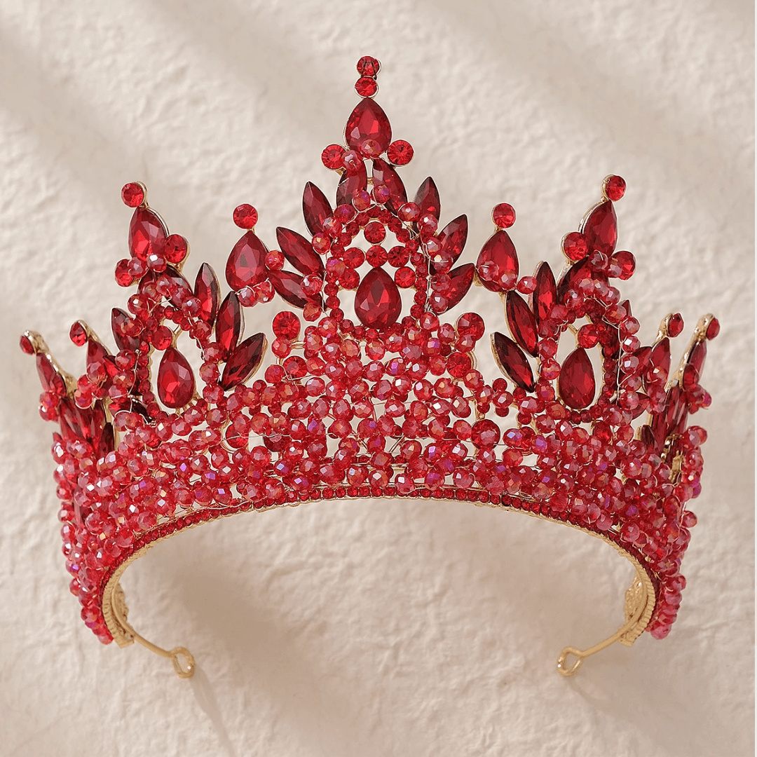 Handmade Luxury Baroque Crystal Rhinestone Tiara – Bridal Wedding Crown & Prom Hair Accessory for Women - HER SHOP
