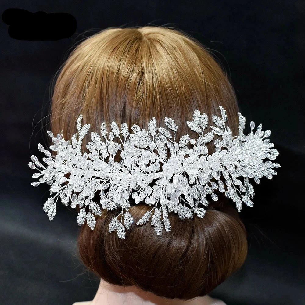 Crystal Bridal Headdress Women s Wedding Tiara Headpiece Rhineston HER SHOP