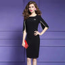 slim fit dress slacks Elegant Autumn Beaded Cocktail Dress – HER SHOP