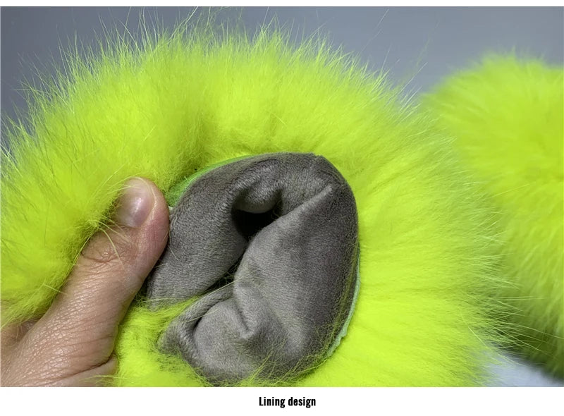 Luxury Fox Fur & Genuine Sheepskin Leather Gloves for Women – Winter Warm Driving Mittens with Real Fur Cuffs