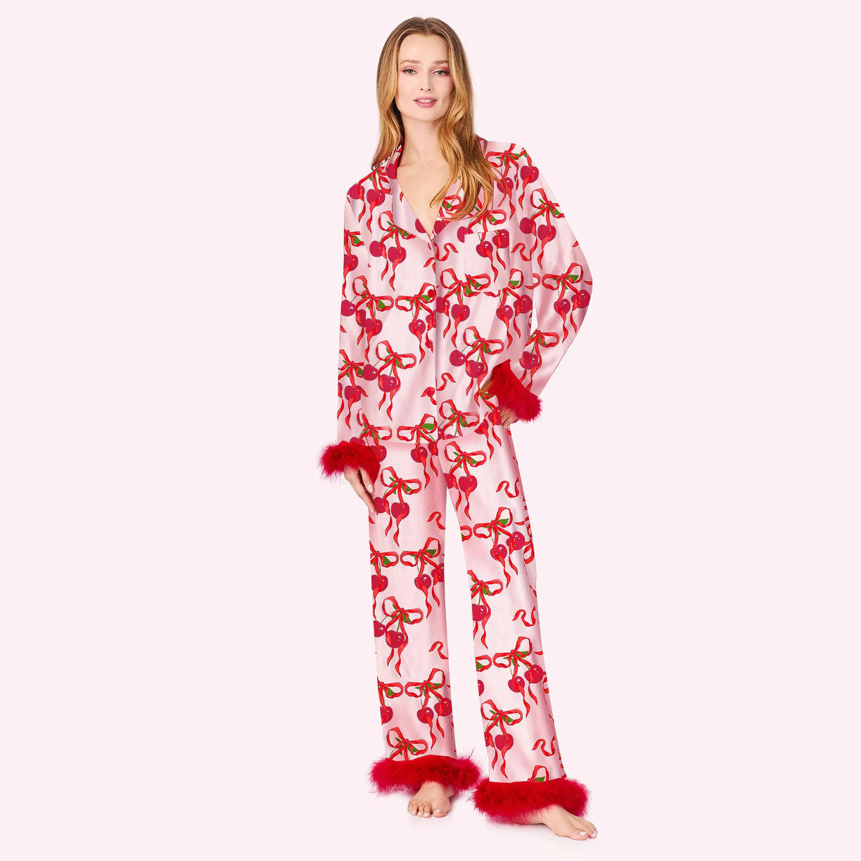 Christmas Mom and Me Matching Cowgirl Pajamas Set — Boot Print Long Sleeve Top & Pants Family Loungewear
