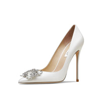 Her Shop Luxury Pointed-Toe Rhinestone Wedding Shoes for women