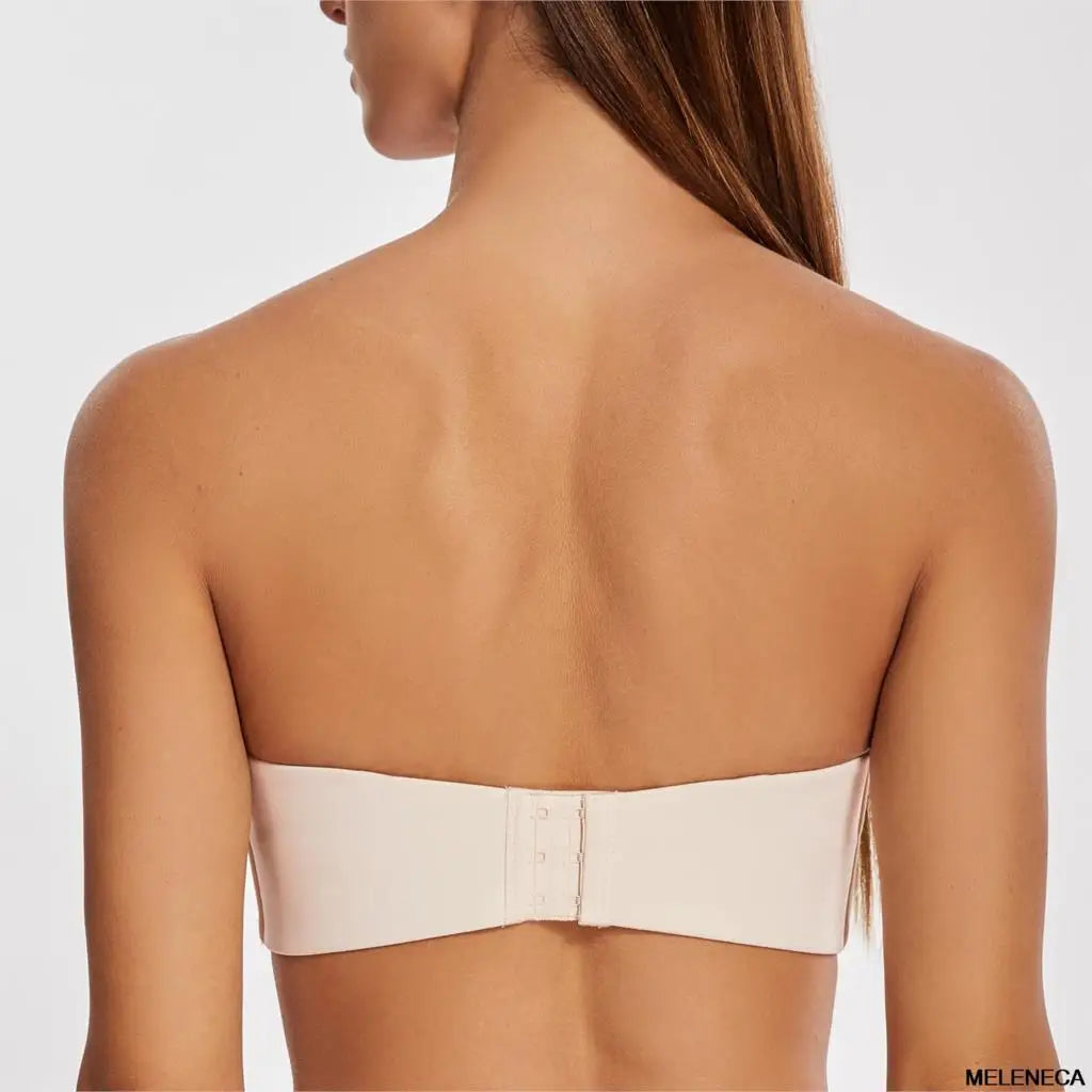 MELENECA Women's Multiway Strapless Bra for Bigger Breast Underwire Unlined Seemless Minimizer Effect