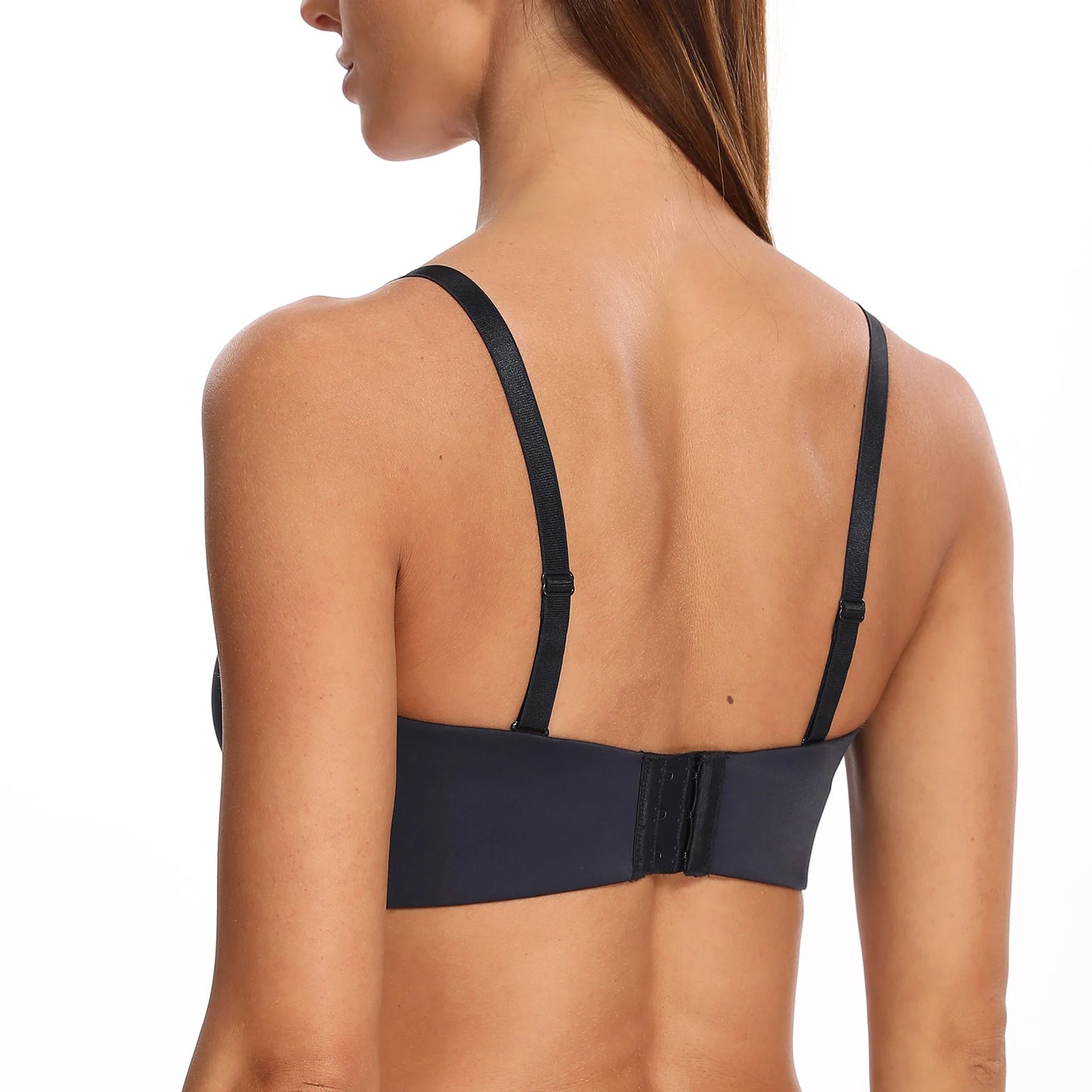 MELENECA Women's Multiway Strapless Bra for Bigger Breast Underwire Unlined Seemless Minimizer Effect