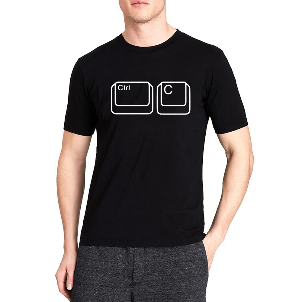 Ctrl C Ctrl V Family Matching T Shirt Man Son Daughter Dad T Shirt Tops Kids Baby Girl Boys Casual Bodysuit T Shirt  Family Look