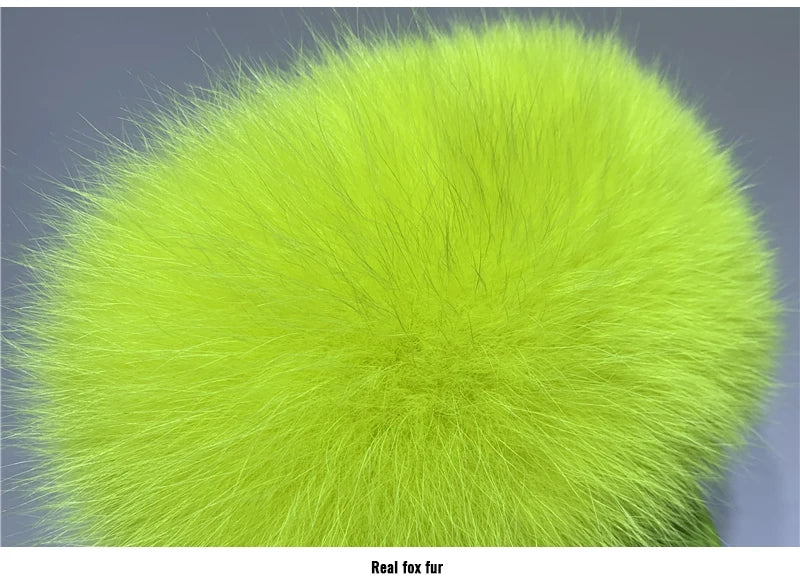 Luxury Fox Fur & Genuine Sheepskin Leather Gloves for Women – Winter Warm Driving Mittens with Real Fur Cuffs