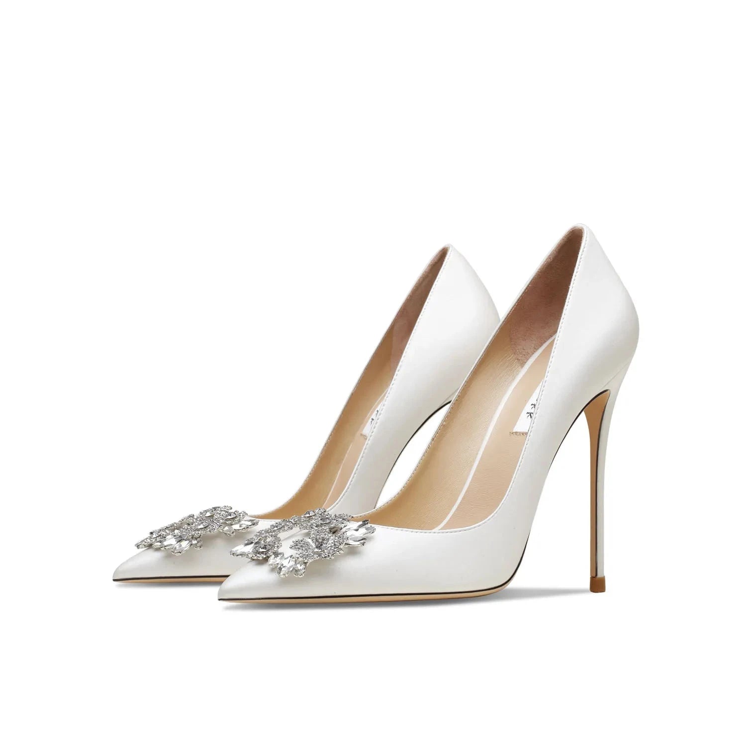 Her Shop Luxury Pointed-Toe Rhinestone Wedding Shoes for women