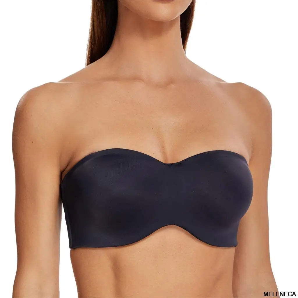MELENECA Women's Multiway Strapless Bra for Bigger Breast Underwire Unlined Seemless Minimizer Effect